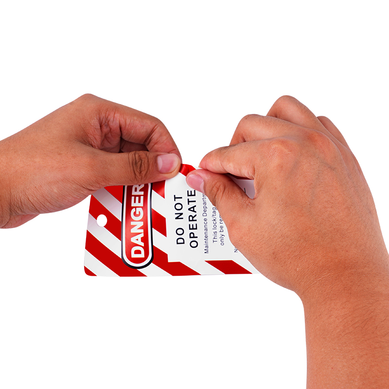 PP composite film safety lockout tagout tags | BOZZYS
